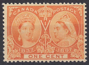 Canada 1c QV Diamond Jubilee, Scott 51, VF MNH, catalogue - $120 - Picture 1 of 2