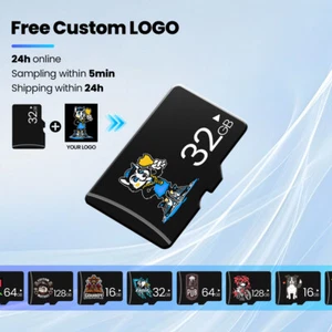 Micro TF SD Memory Card 128GB Free Custom Logo Flash Pen Drive Card for Cameras - Picture 1 of 26