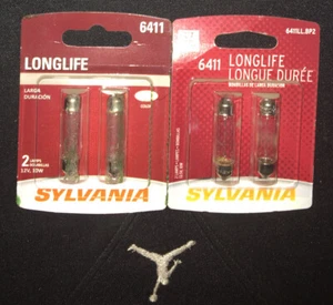 Sylvania Long Life - 2 Pack - 6411LL Light Bulb Dome Courtesy Engine hk - Picture 1 of 2