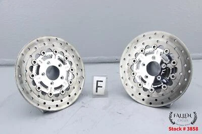 2006 Harley Electra Glide CVO Front Brake DIsk Rotor Set CHROME RARE - Image 1 of 4