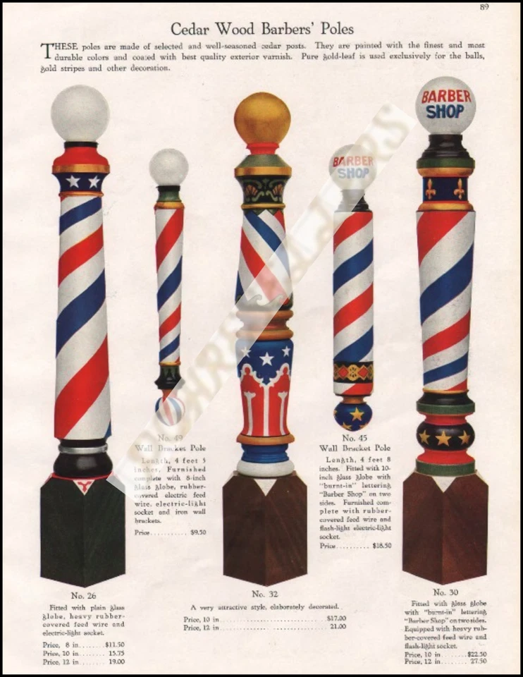 Vintage Dickson Barber Magazine Advertisement Catalog Photographic Print 8.5x11" - Image 1 of 1