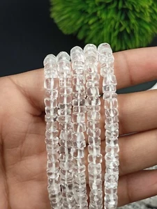Natural Multi Stone Heishi Disc Tyre Beads Strands Tire Shape Smooth Gemstone - Picture 1 of 58