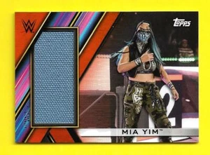2020 Topps WWE Women's Division Superstar Mat Relics MR-MY Mia Yim Orange #21/50 - Picture 1 of 3