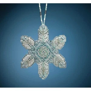 Ornement flocon de neige opale glace par Mill Hill collection vacances perles - Photo 1/1