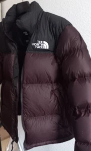 L - Piumino The North Face Nuptse "marrone carbone" piumino imbottito - Foto 1 di 9