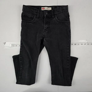 Levi's 511 slim jeans 12 reg boys 26x26 black denim 4820 - Picture 1 of 12