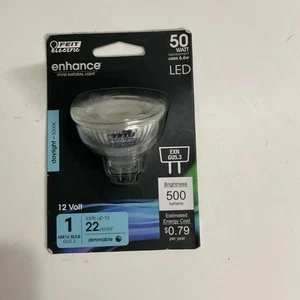 Feit Electric BPEXN/950CA Daylight 12V 5000K 500 lm. MR16 GU5.3 LED Bulb 50W - Picture 1 of 2