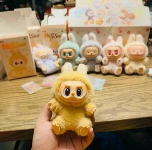 POP MART LABUBU The Monsters Exciting Macaron Plush Dolls Toy Keychain Genuine - Picture 1 of 1