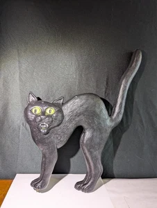 VINTAGE HALLOWEEN BLOW MOLD BLACK CAT DON FEATHERSTONE 1992 UNION PRODUCTS - Picture 1 of 15