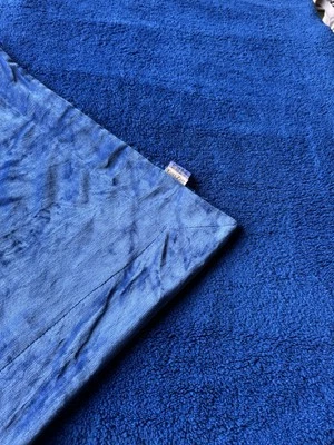 2x Edelzeit Lamm Plüsch Wendedecke Wohndecke XXL 170 x 220 cm , Blau - Bild 1 von 4