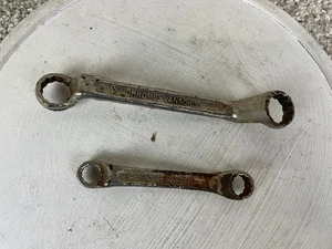 Lotto 2 chiavi ad anello offset box 19/32" 3/8" 5/8" 7/16" cromo vanadio - Foto 1 di 14