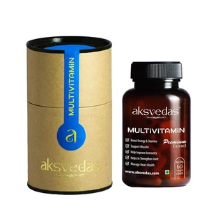Aksvedas Multivitamin Capsules, 60 Capsules Each Set Of 3 - Picture 1 of 8