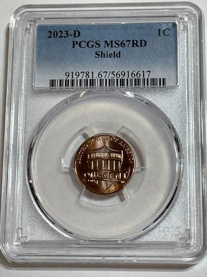 2023 D Lincoln Cent PCGS MS67RD Penny - Image 1 of 2
