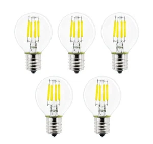 5-Pack S11 LED Bulbs E17 Intermediate Base Edison Globe Light Bulbs 40 Watt E... - Picture 1 of 9