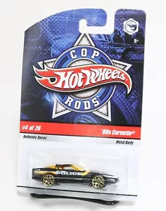 HOT WHEELS COPS RODS 80'S CORVETTE, LAFAYETTE POLICE DEPT, BP - Picture 1 of 3