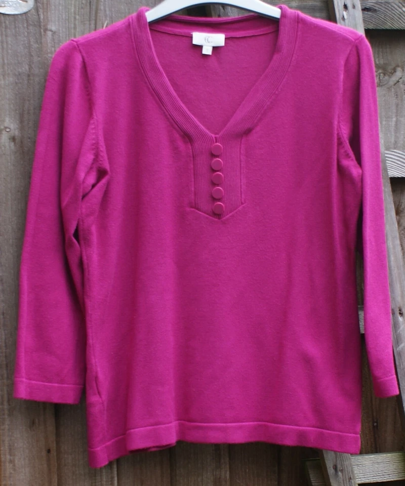 CC Country Casuals Size Small (Size 10-12) Magenta Jumper - Image 1 of 1