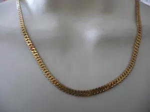 COLLANA LUNGA 8" LARGA 1/4" MARCATA COREA CATENA TONO ORO #1/18K - Foto 1 di 5