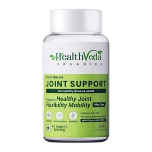 HEALTHVEDA Plant Based Joint Support 1000 Mg With Moringa Leaves Powder 60 tabs - Picture 1 of 7