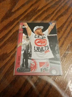 2015 Topps UFC Chronicles Ruby Red Parallel Card #5/8 TJ Grant #82 RARE - Image 1 of 3