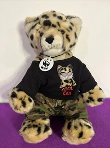 Build A Bear Workshops BAB WWF Fondo Mundial para la Naturaleza Guepardo Jaguar Leopardo - Imagen 1 de 2