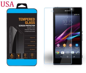 Premium Ultra Clear Temper Tempered Glass Screen Protector For Sony Xperia Z1 - Picture 1 of 4