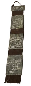 Vintage Inuit Soapstone Sculptures Carvings Wall Hanging Canada Artist Dimu, 16" - Picture 1 of 6