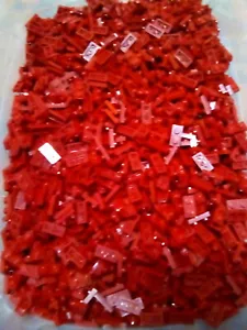 Lego dunkelrote Platte 1X2 50 Stück Bulk Lot NEU - Bild 1 von 1