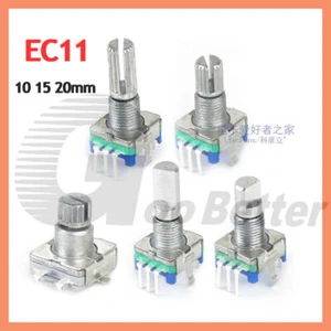 Rotary Shaft Encoder EC11 5Pin With Push Switch Digital Potentiometer 10/15/20mm - Picture 1 of 15