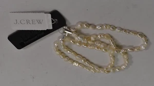 J. Crew Genuine Freshwater Pearl Layered Bracelet Silver Plated Womens - Picture 1 of 5