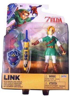 World of Nintendo Legend of Zelda Ocarina of Time Link 4 Inch Action Figure - Image 1 of 2