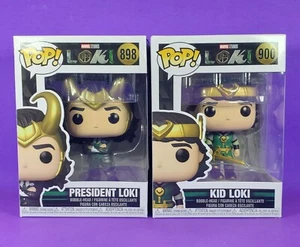 Funko Kid Loki und Loki Präsident POPs Wackelköpfe Marvel Disney Neu - Bild 1 von 12