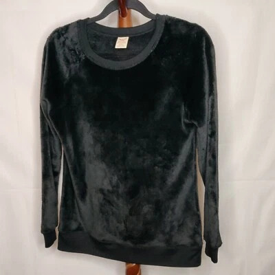 Faded Glory Mujer Talla S(4-6) Jersey Sudadera Negro Cuello Redondo Manga Larga Foto 1 de 4