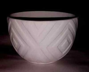 Geometric Stained Glass Fusing Slump Draping Bowl mold 5" Dia. x 3.25" H - Picture 1 of 2