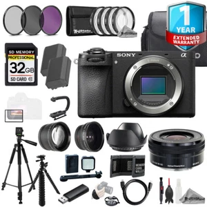 Sony a6700 + 16-50mm f/3.5-5.6 Lens +32GB +1Yr Warranty + 9 PC Filtr-MEGA Kit - Picture 1 of 12
