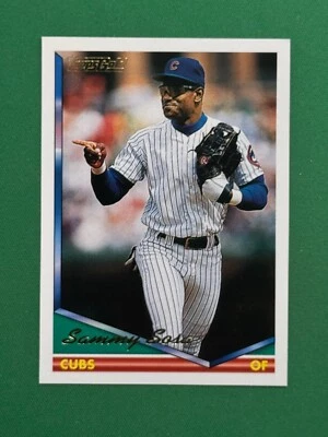 1994 Topps Series 2 Baseball Sammy Sosa #725 Topps Gold Parallel - Image 1 of 2