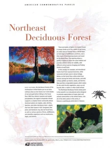 #732 37c Northeast Deciduous Forest Sheet #3899 USPS Commemorative Stamp Panel - Picture 1 of 2