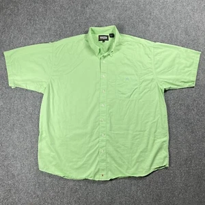 VINTAGE Resistol Rode Gear Shirt Size XXL Western Lime Green Short Sleeve Cotton - Picture 1 of 10