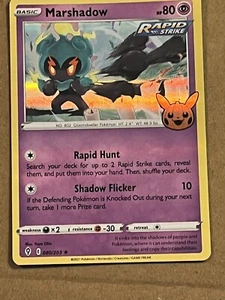 2021 POKEMON - EVOLVING SKIES - MARSHADOW - TRICK OF TRADE HOLO 080/203 - Picture 1 of 2