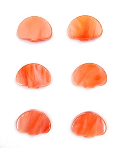 Acrylknopf nur passend für Grover Gitarre Peg Maschinenkopf rote Farbe 6p FR20R - Bild 1 von 4