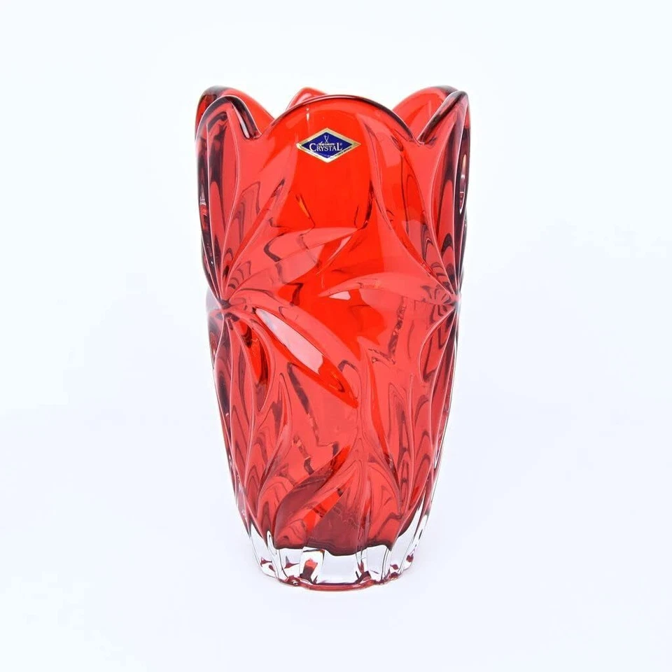Vaso de flores 'Flora' cristal boêmio AU52630 11,25" Cristal sem chumbo, vermelho - Imagem 1 de 1