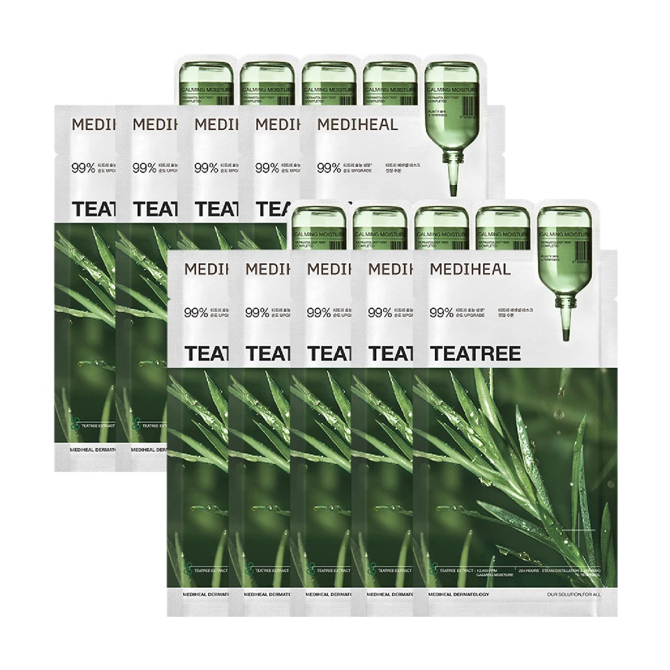 Mediheal чайное дерево необходимая маска 24 мл (0,81 унц) x 10ea - Изображение 1 из 1