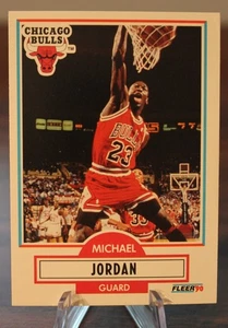 1990-91 Fleer MICHAEL JORDAN #26 Corrected Version - Chicago Bulls - Picture 1 of 2