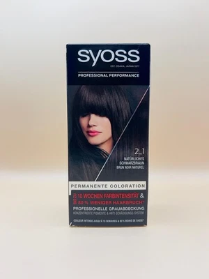 Syoss Haarfarbe 2_1 Natürliches Schwarzbraun, 1 St - Bild 1 von 4