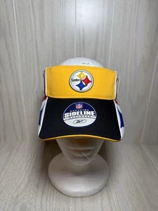 Reebok NFL Pittsburg Steelers Visera Sombrero Correa Prendas para la cabeza Negro Rojo Dorado - Imagen 1 de 6