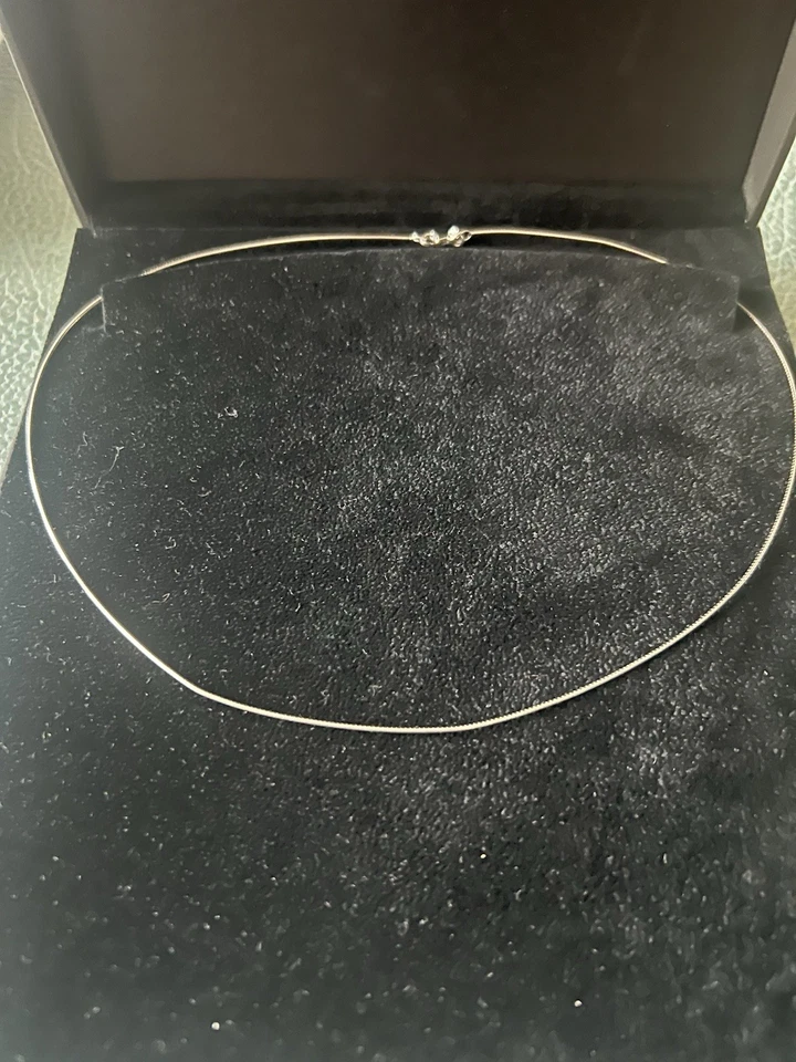 Weißgold Kette/Hals Reif Kette - Bild 1 von 4