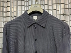 VTG Armani Collezioni | Blue Sheer Long Sleeve shirt | XXL - Picture 1 of 14