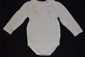 Gymboree SWEETHEART Valentines Day Bodysuit Top Collar Multi-color Hearts NWT 3T - Picture 1 of 3