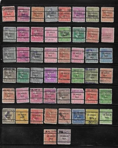 CA Precancels: Los Angeles Types; Handstamp Dateds, Various Users; 50 Stamps - Picture 1 of 1