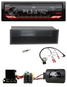 JVC DAB Lenkrad Bluetooth USB Autoradio für VW Passat Golf IV Polo schwarz - Bild 1 von 9