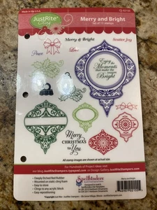 JustRite Cling - Merry and Bright - Stempel - Bild 1 von 2